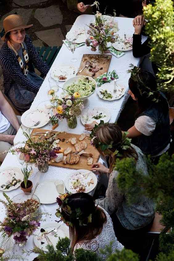 comida en una boda