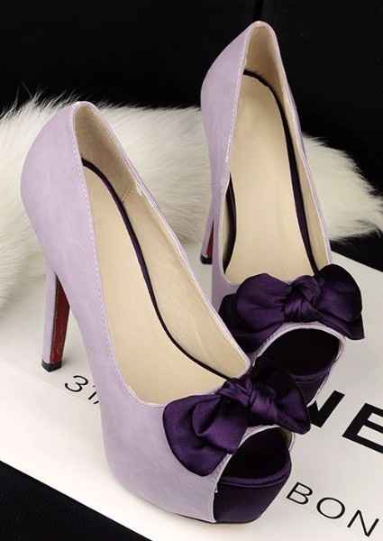 zapatos lilas