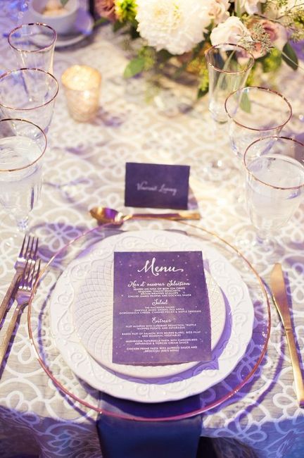 La minuta de tu boda