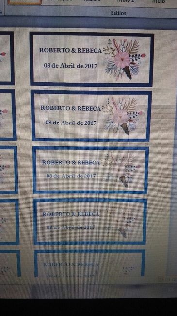 Mis etiquetas terminadas - 2