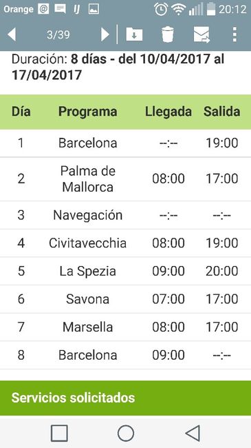 Crucero el 10/04 con costa diadema - 1