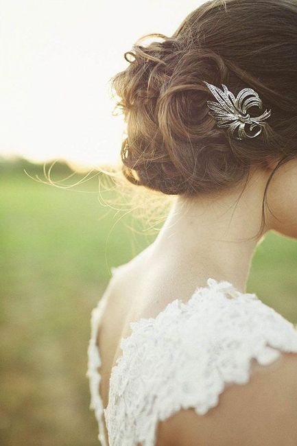  Tocado para recogido bajo (tipo tiara trasera) - 1