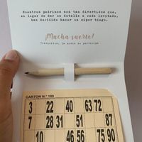 Cartón de bingo - Interior