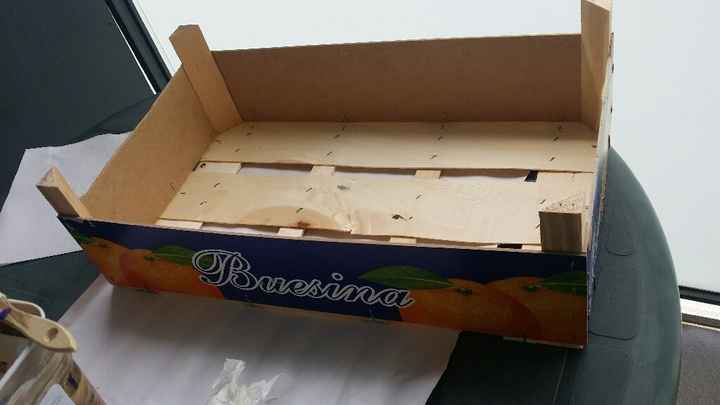 Decoración de las cajas de fruta para los regalos - 1