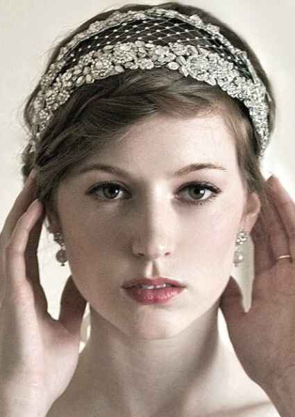 Tocado para novias de pelo cortito? - 1