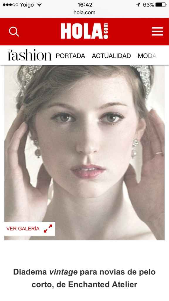 Tocado para novias de pelo cortito? - 1