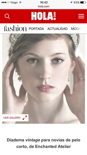Tocado para novias de pelo cortito? - 1