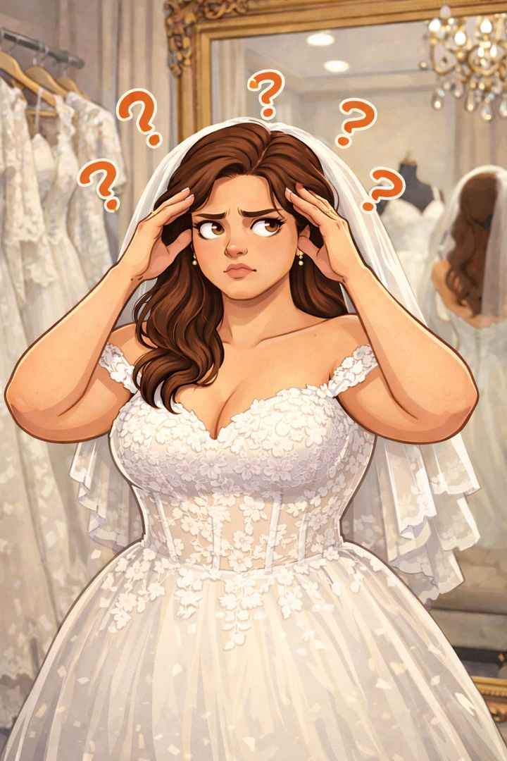 Indecisa con mi vestido de novia. - 1