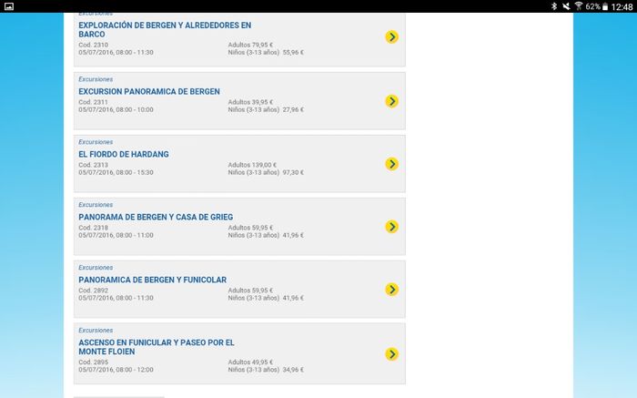 Excursiones sueltas