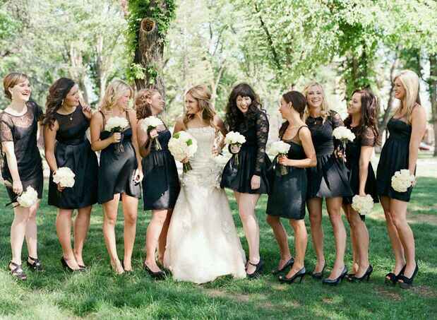  Damas de honor... ¿de negro? - 2