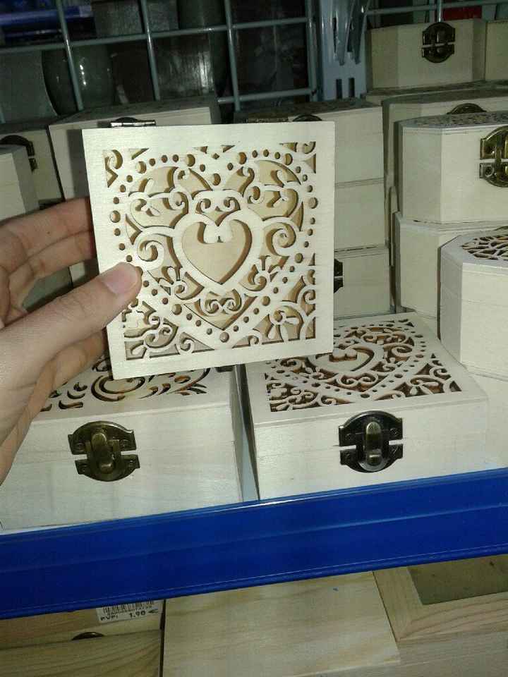  Cajita de madera arras para decorar yo misma - 1