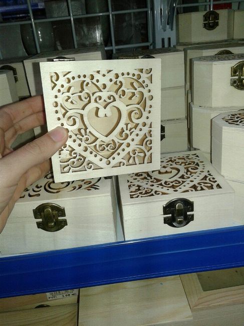  Cajita de madera arras para decorar yo misma - 1