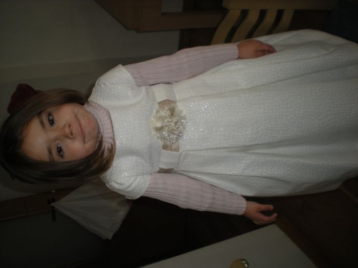 vestido de araz para mi hija pekeña