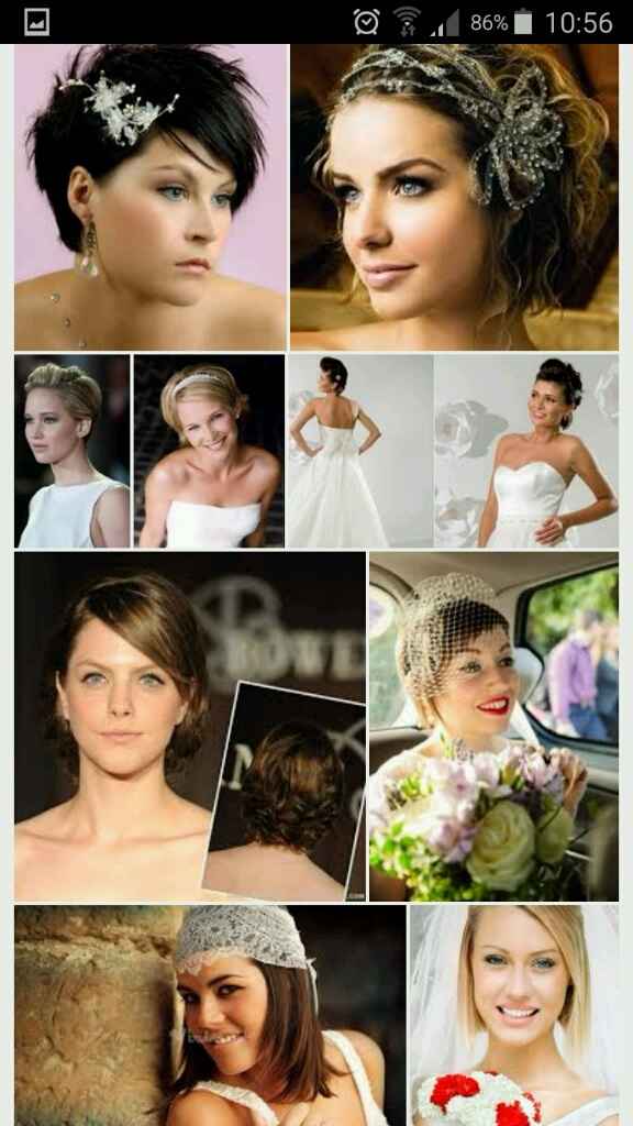 Peinados para novias con pelo corto - 7