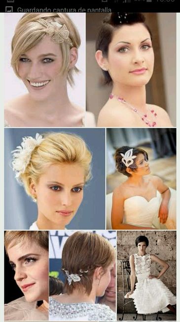 Peinados para novias con pelo corto - 2
