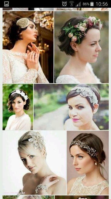 Peinados para novias con pelo corto - 6