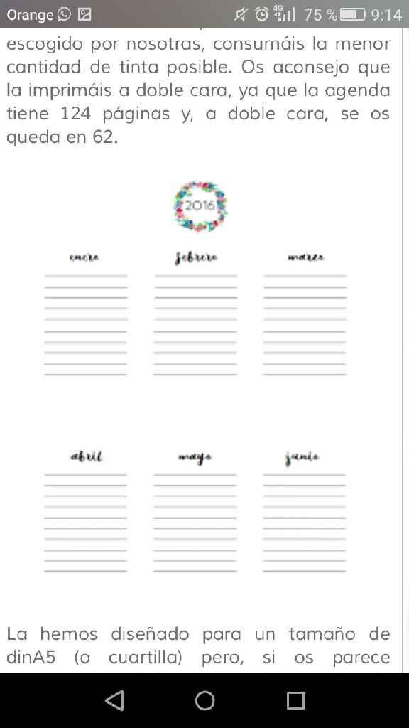 Agenda para novias imprimibles - 3