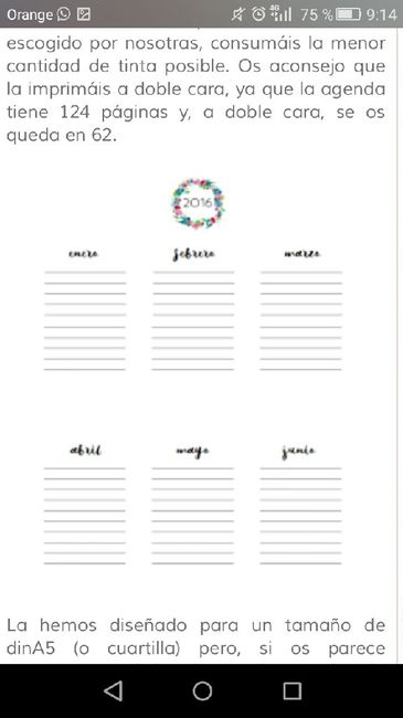 Agenda para novias imprimibles - 3