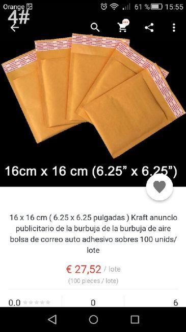 Donde comprar sobres de 16x16? - 1