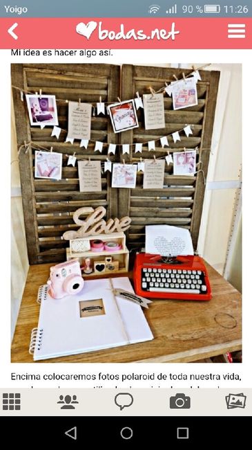 Decoración mesa libro firmas - 1