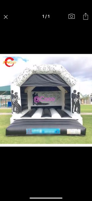 Castillo hinchable blanco 3