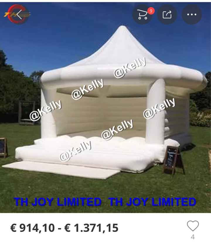 Castillo hinchable blanco - 1