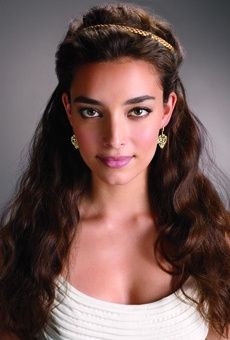 novias pelo suelto diadema trenzada
