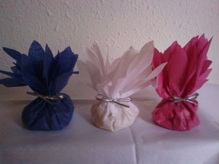 nenufares de papel para el arroz