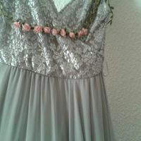 Vestido color plata vintage - 1