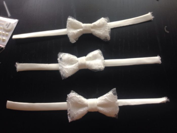 Pulseras con las sobras del vestido - 3