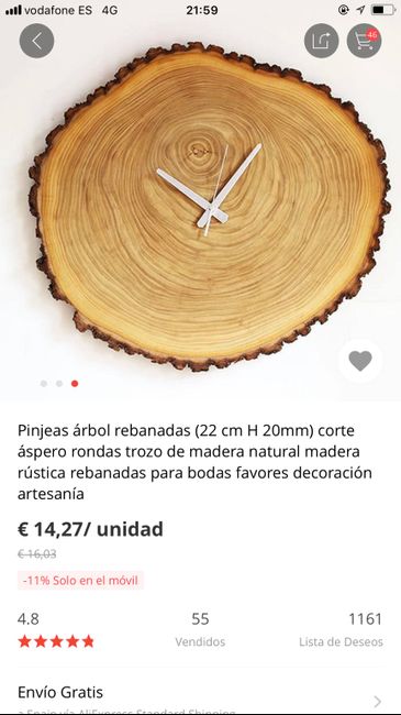 Bases madera grandes para meseros - 1