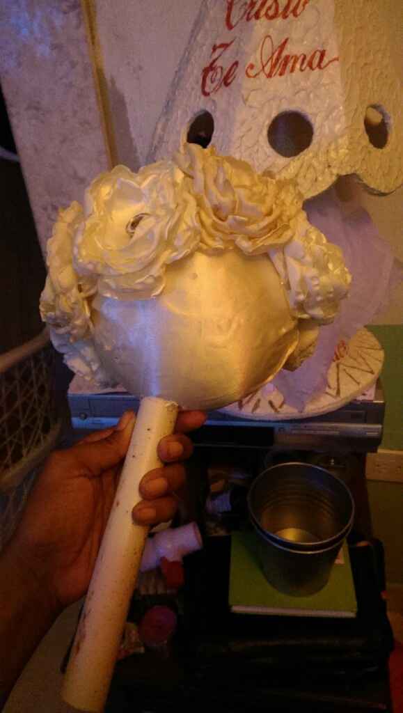Ramo de flores quemadas hecho por mi - 3