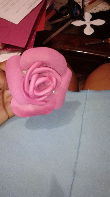 Rosas goma eva para novatas (como yo) - 1