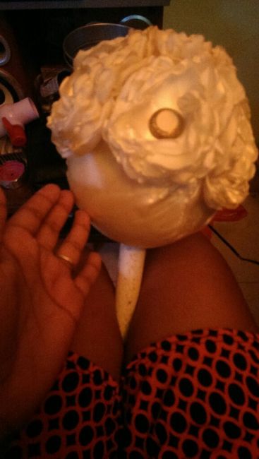 Ramo de flores quemadas hecho por mi - 2