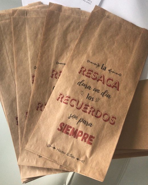 Bolsas para el kit