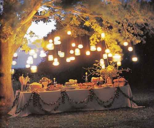barra de chuches con velitas