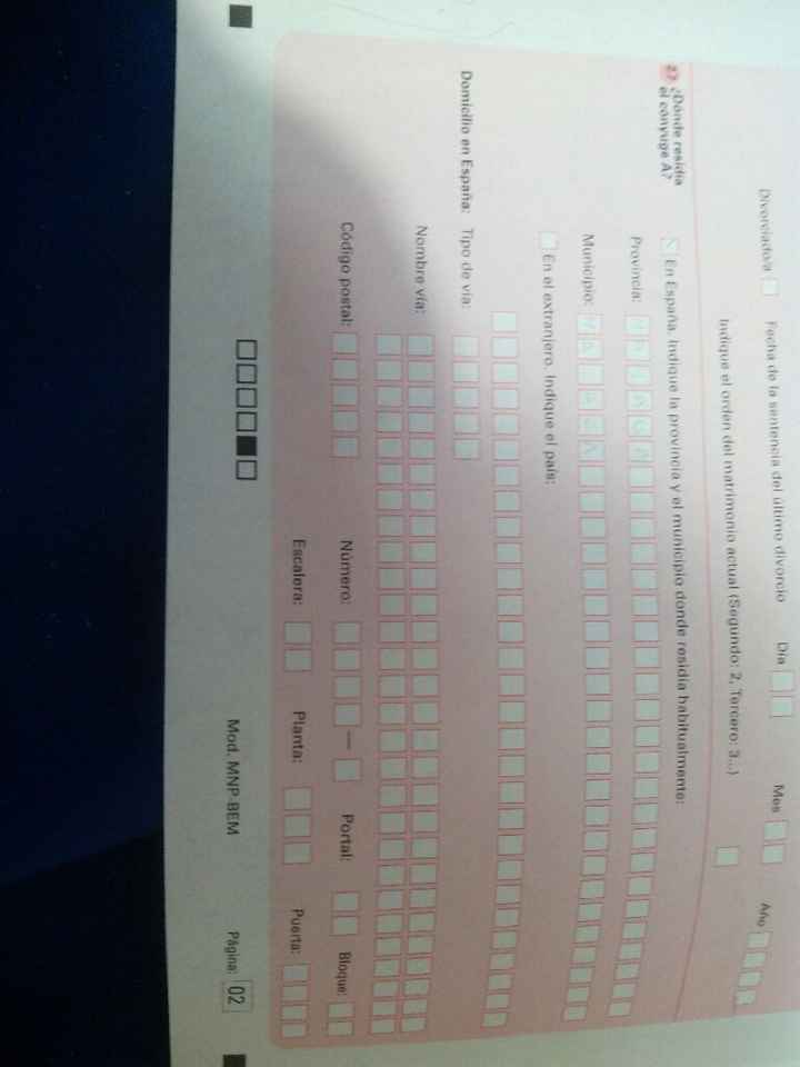 Boletin de estadisticas de matrimonio - 1