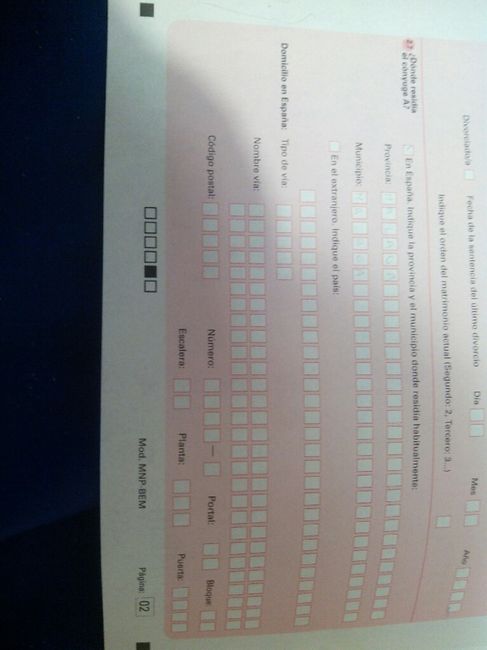 Boletin de estadisticas de matrimonio - 1