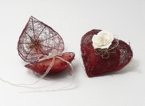 Corazón porta anillos