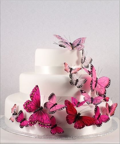 Mariposas para tarta