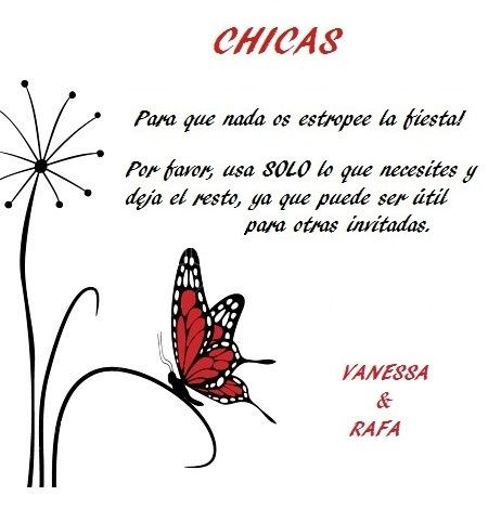 Cartel "kit emergencia" chicas