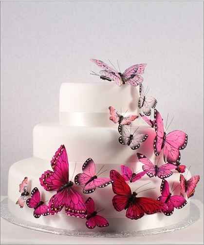 Mariposas para tarta