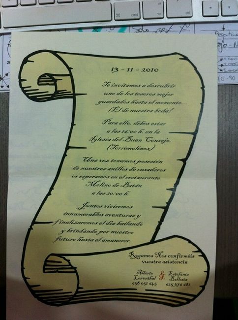 Invitaciones mensaje en una botella - 2
