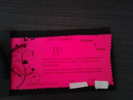 Invitación boda  - 1