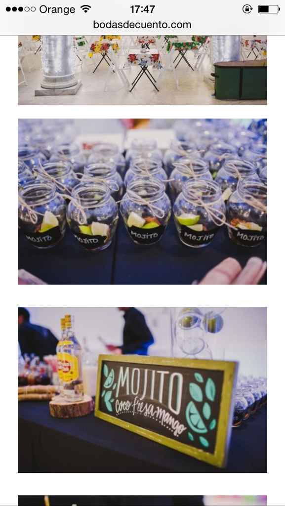 Mesa de mojitos !!! os gusta ?? me encanta !!!! - 1