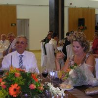 decoración mesa novios 