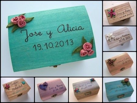 ideas para caja de arras pintadas