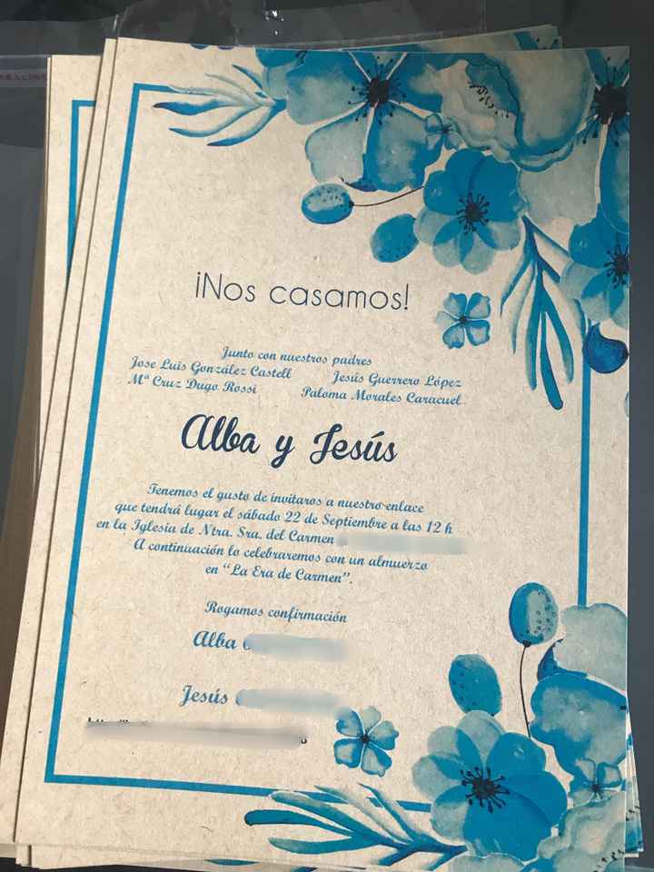Ya están aquí mis invitaciones! - 2