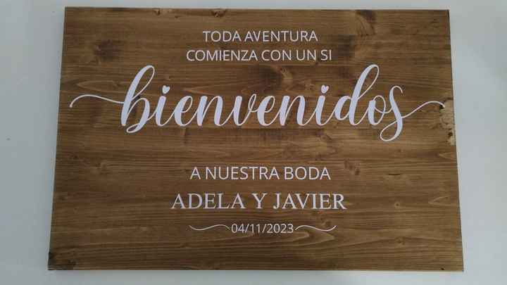Cartel de bienvenida - 1
