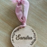 Nombre de mesa madera - 2
